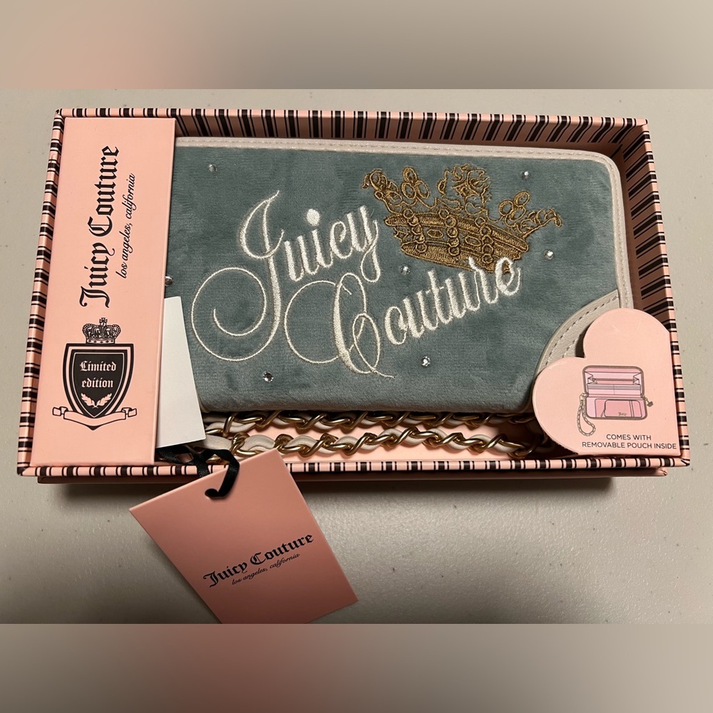 Juicy Couture Wallet Aqua Blue  in Box